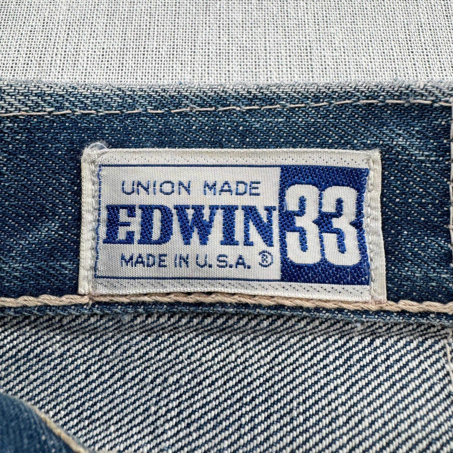 60s EDWIN エドウィン W33 ビンテージ デニム USA製 pa-00016