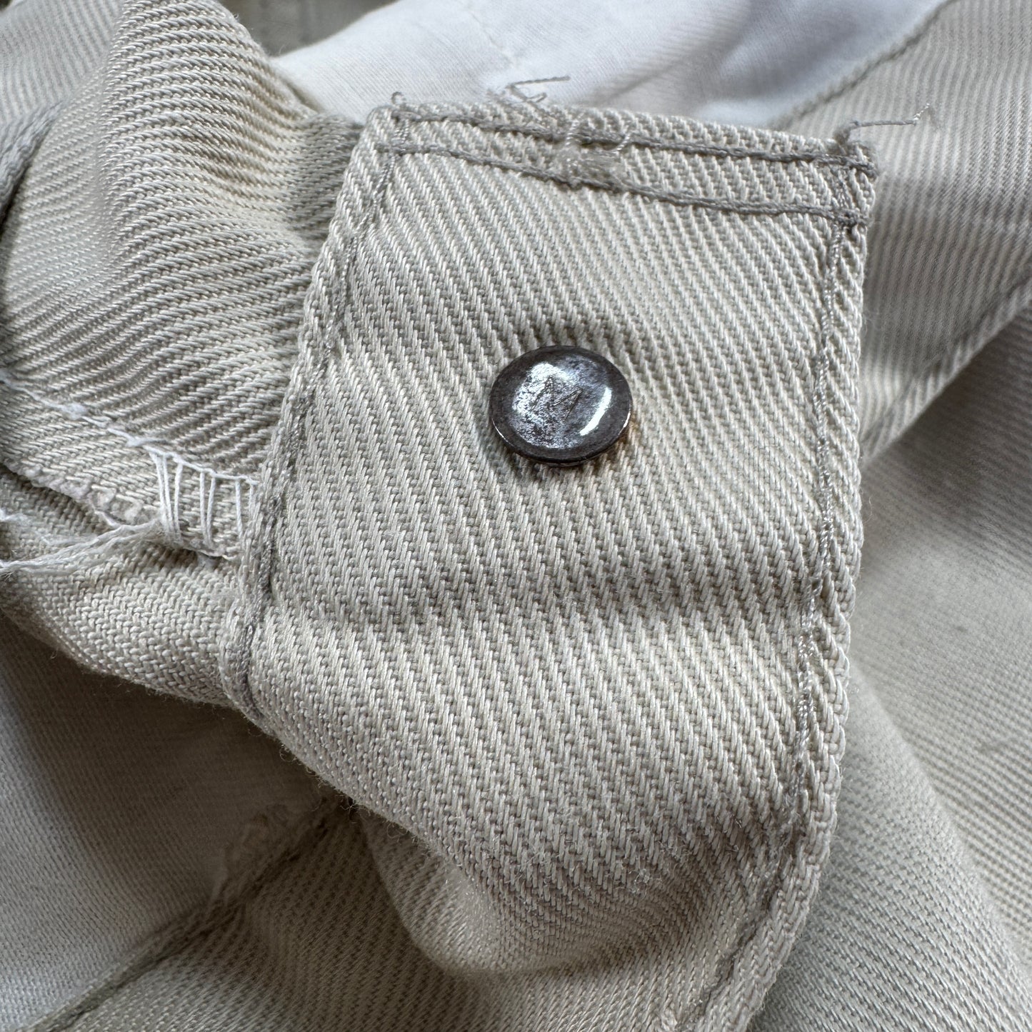 60s 70s levisスタプレ bigE ボタン裏M オフホワイト pa-00014