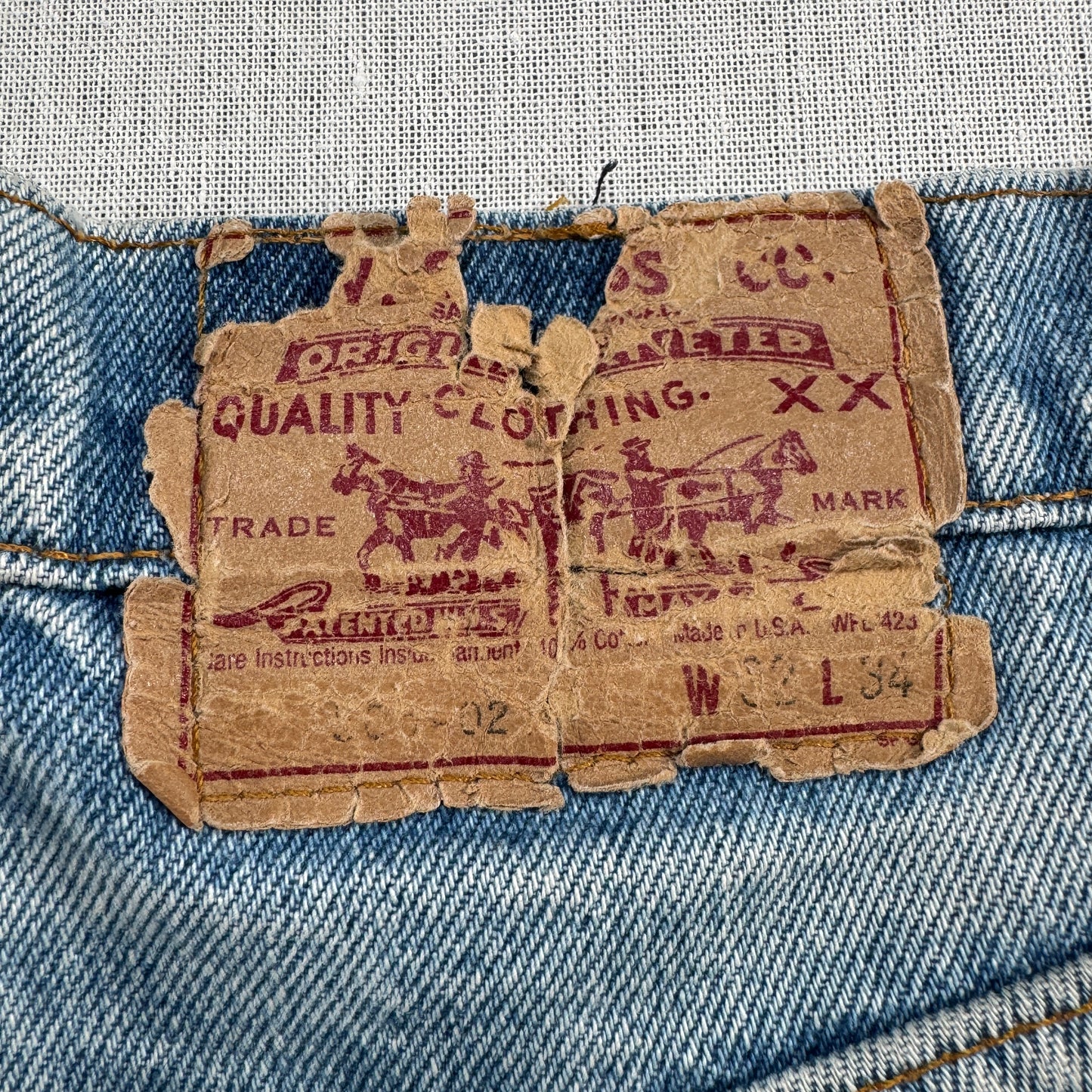 80s 87年製 リーバイス levi's 505 ハチマル USA製 ナイロンフット pa-00006