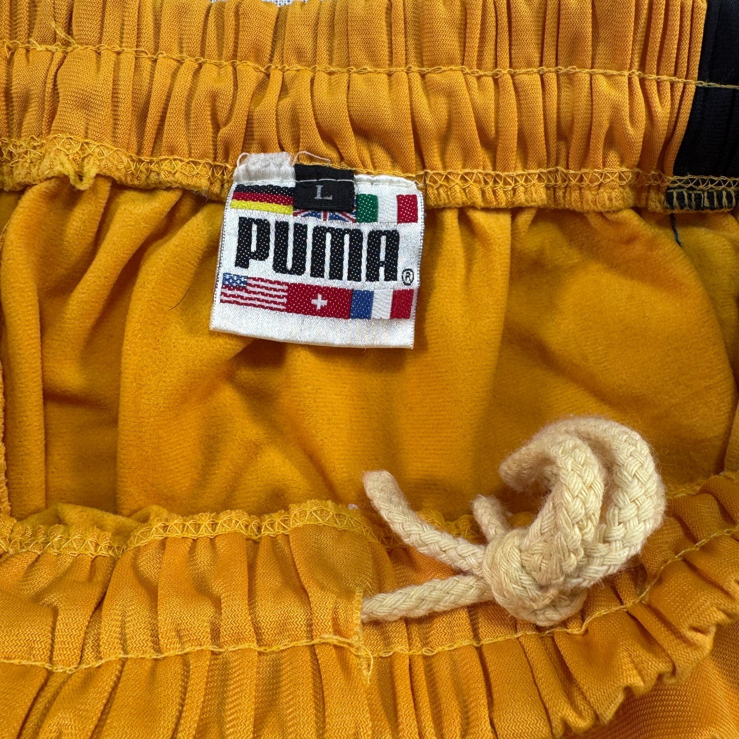 90s PUMA プーマ セットアップ トラックジャケット イエロー 上下セット pa-00004