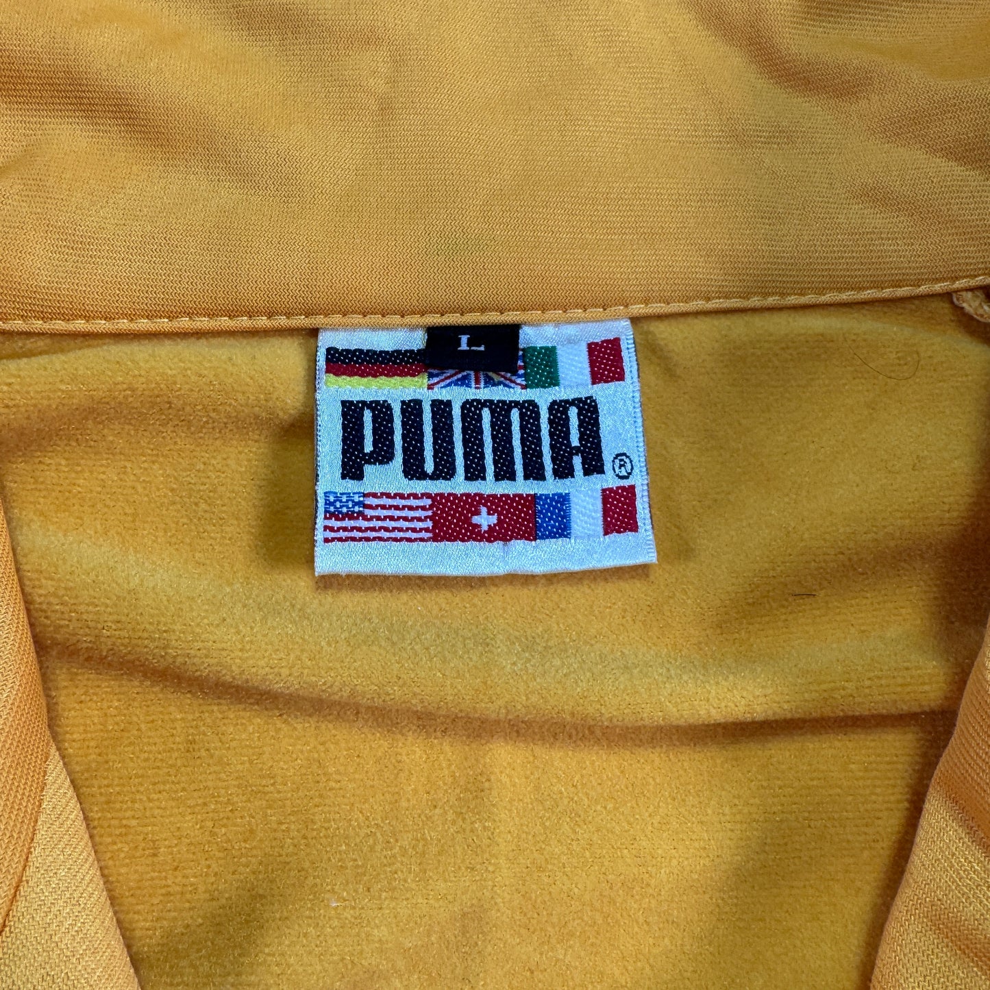 90s PUMA プーマ セットアップ トラックジャケット イエロー 上下セット pa-00004