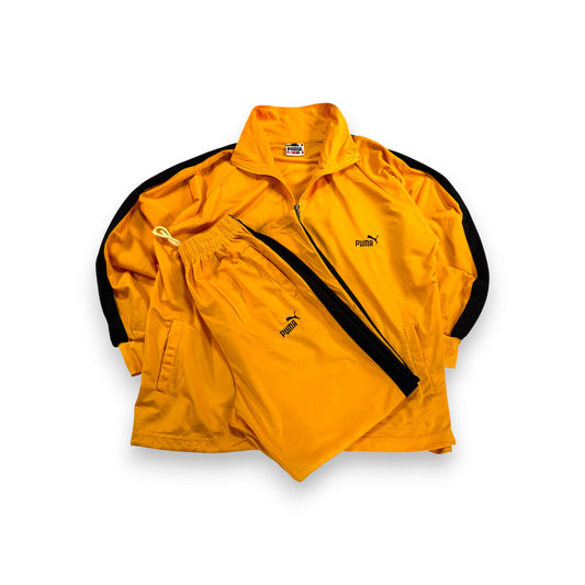 90s PUMA プーマ セットアップ トラックジャケット イエロー 上下セット pa-00004