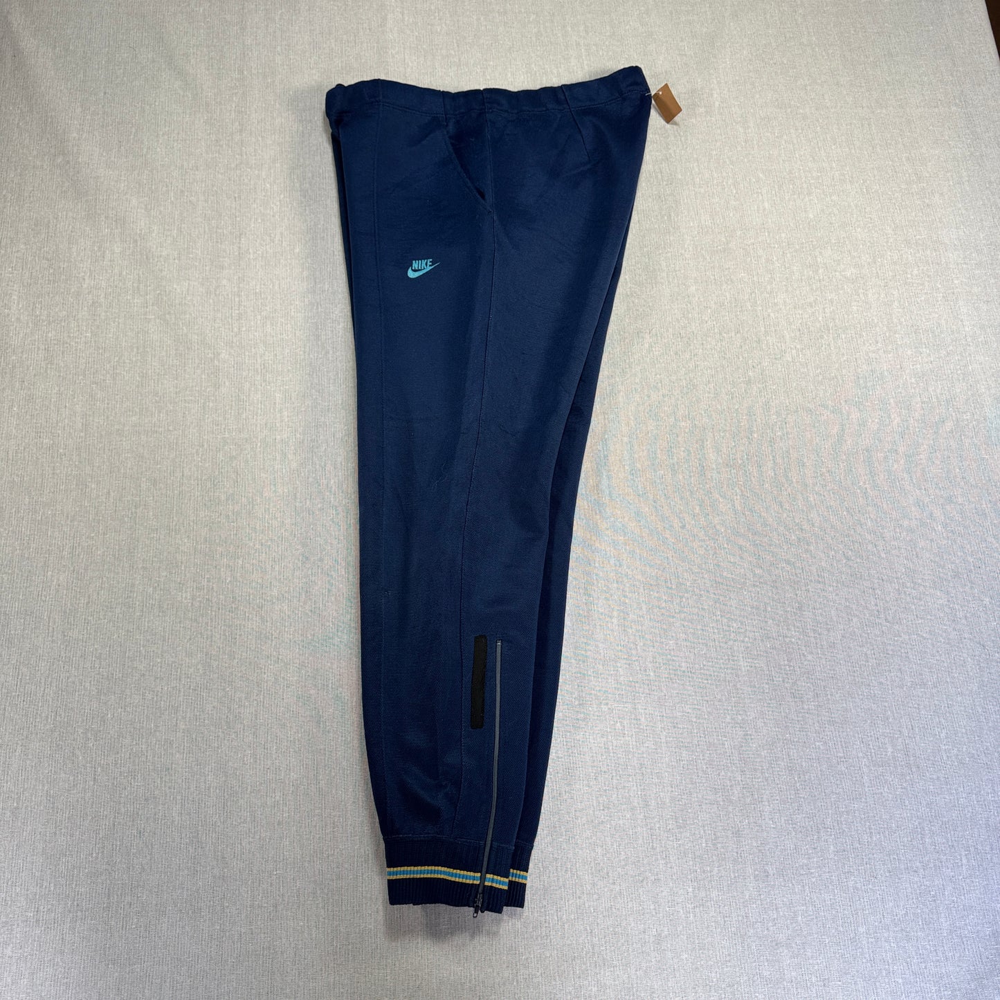 80s ナイキ NIKE トラックパンツ ネイビー L 日本製 pa-00001