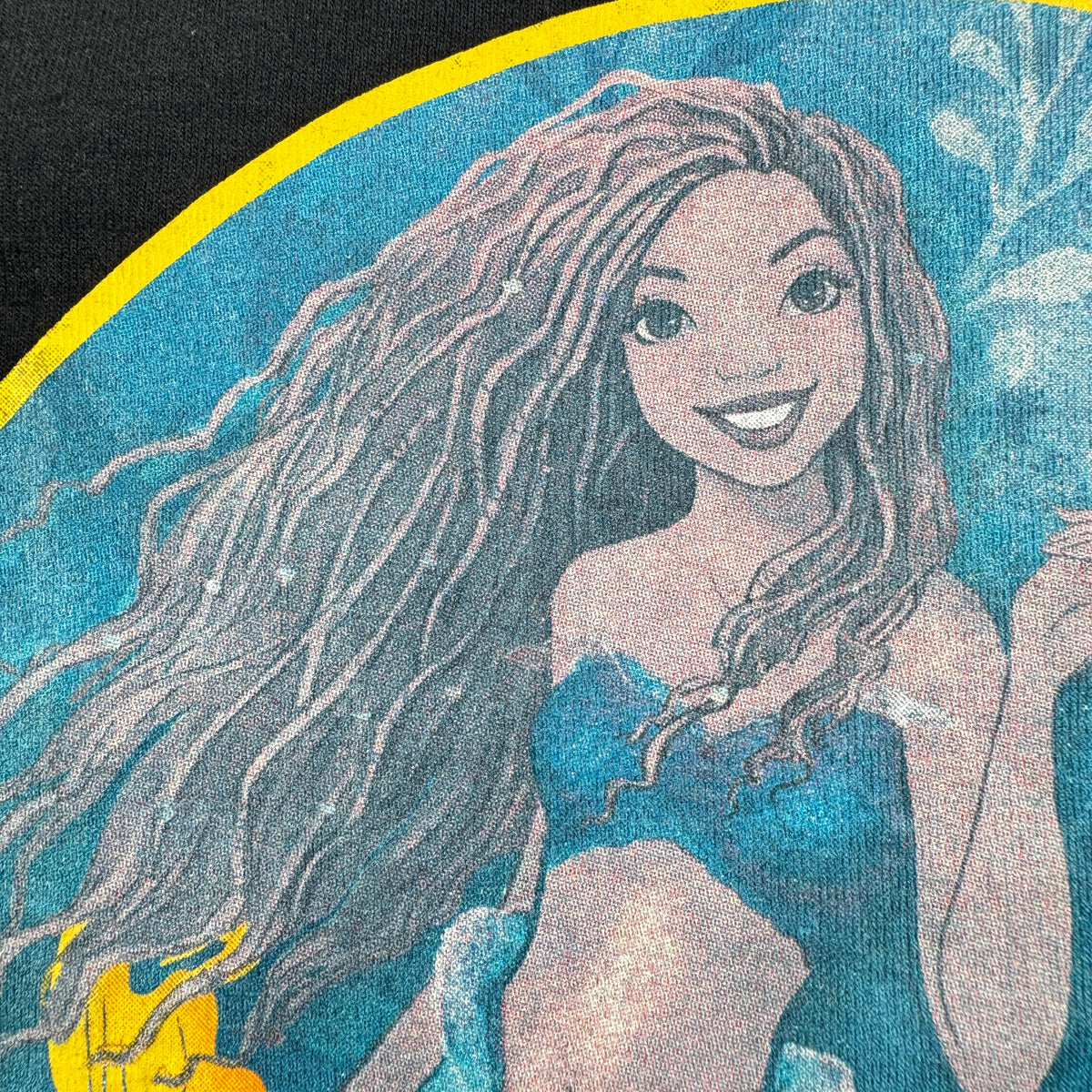 新品 リトルマーメイド ディズニー デッドストック XL 黒 Disney 映画T アリエル タグ付き d-u-2505-015