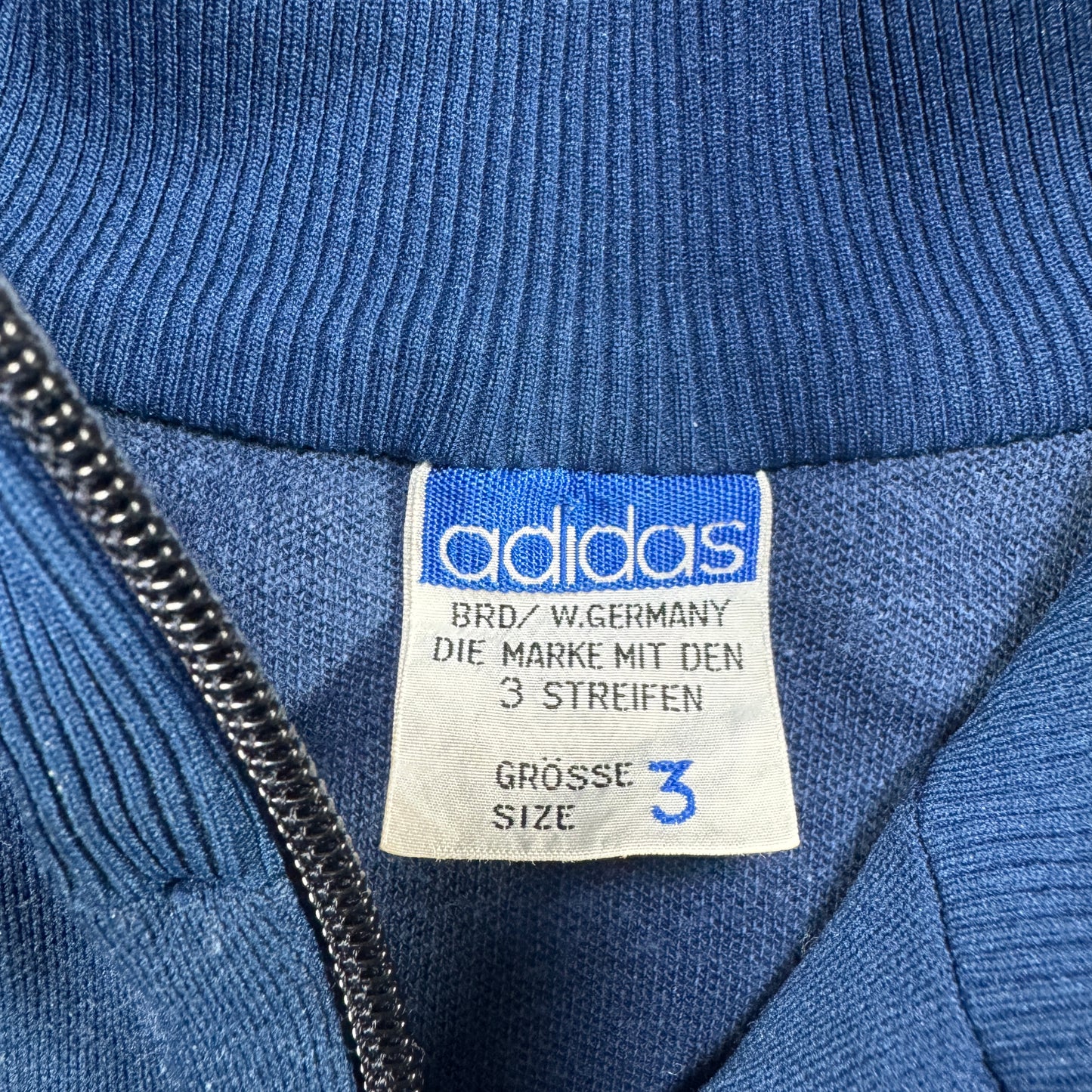 70s adidas アディダス トラックジャケット ネイビー マークなし 3号 ad-u-2505-069