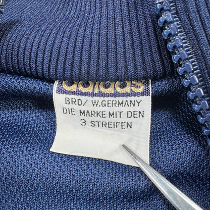 80s 西ドイツ製 アディダス adidas トラックジャケット TECHNO ネイビー L ad-u-2505-066