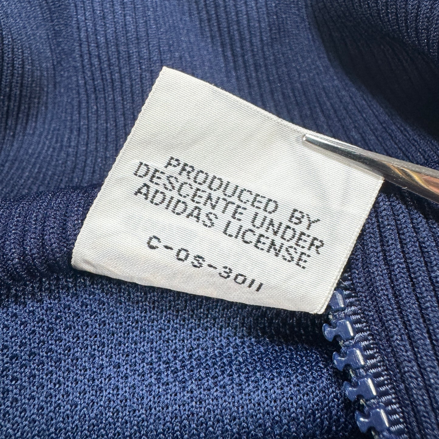 80s 西ドイツ製 アディダス adidas トラックジャケット TECHNO ネイビー L ad-u-2505-066