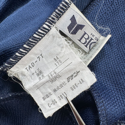 80s 西ドイツ製 アディダス adidas トラックジャケット TECHNO ネイビー L ad-u-2505-066