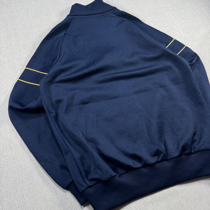 80s 西ドイツ製 アディダス adidas トラックジャケット TECHNO ネイビー L ad-u-2505-066
