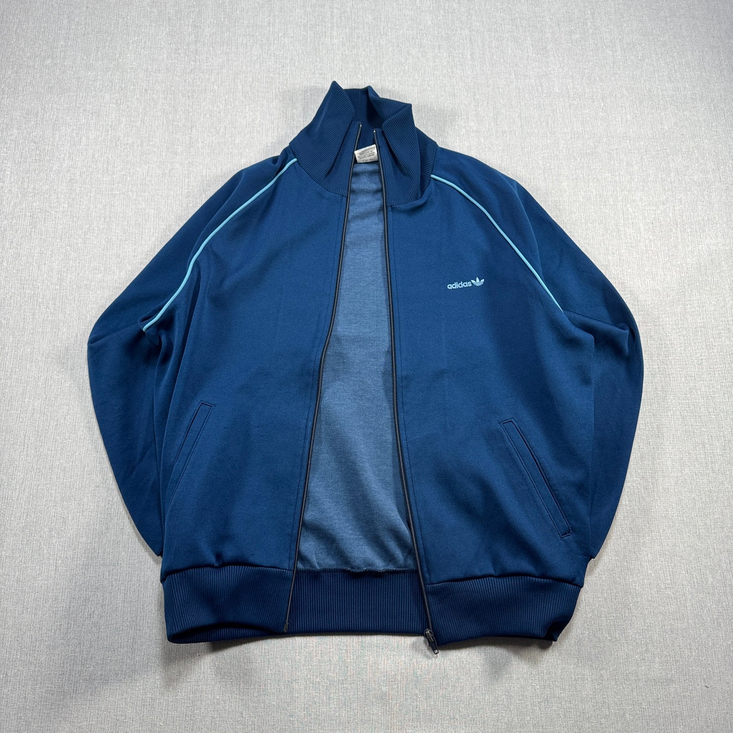 70s 80s 西ドイツ製 アディダス adidas トラックジャケット ネイビー L ad-u-2505-064