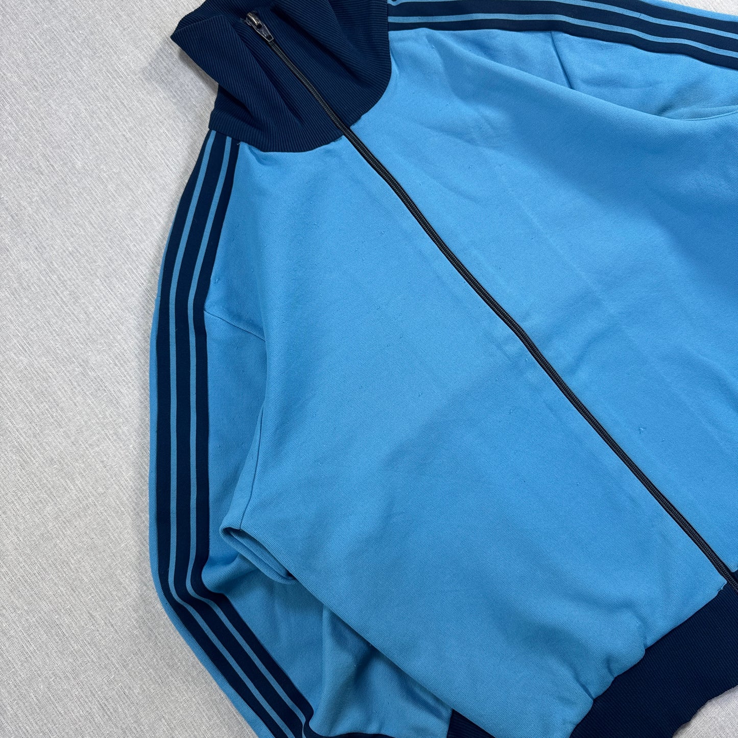 70s 80s adidas アディダス トラックジャケット 水色 1号 ad-u-2505-057