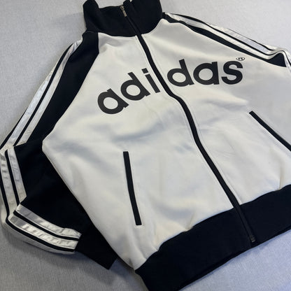 80s 90s アディダス adidas トラックジャケット パンダ 白 黒 L ad-u-2505-056