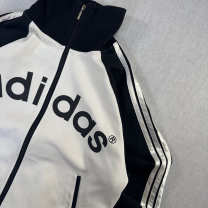 80s 90s アディダス adidas トラックジャケット パンダ 白 黒 L ad-u-2505-056
