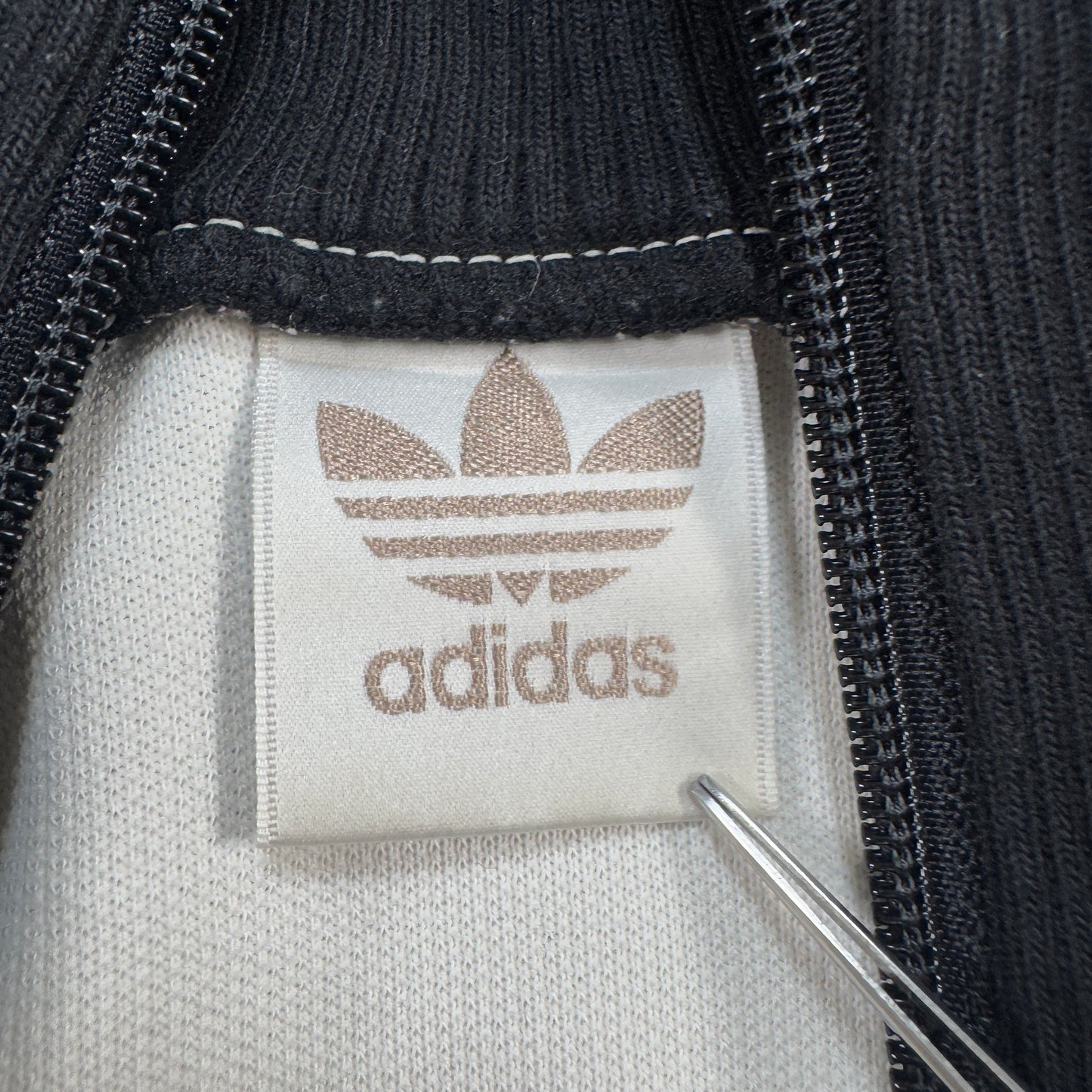 80s 90s アディダス adidas トラックジャケット パンダ 白 黒 L ad-u-2505-056