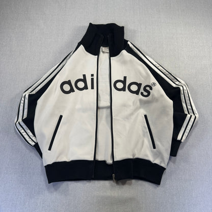 80s 90s アディダス adidas トラックジャケット パンダ 白 黒 L ad-u-2505-056