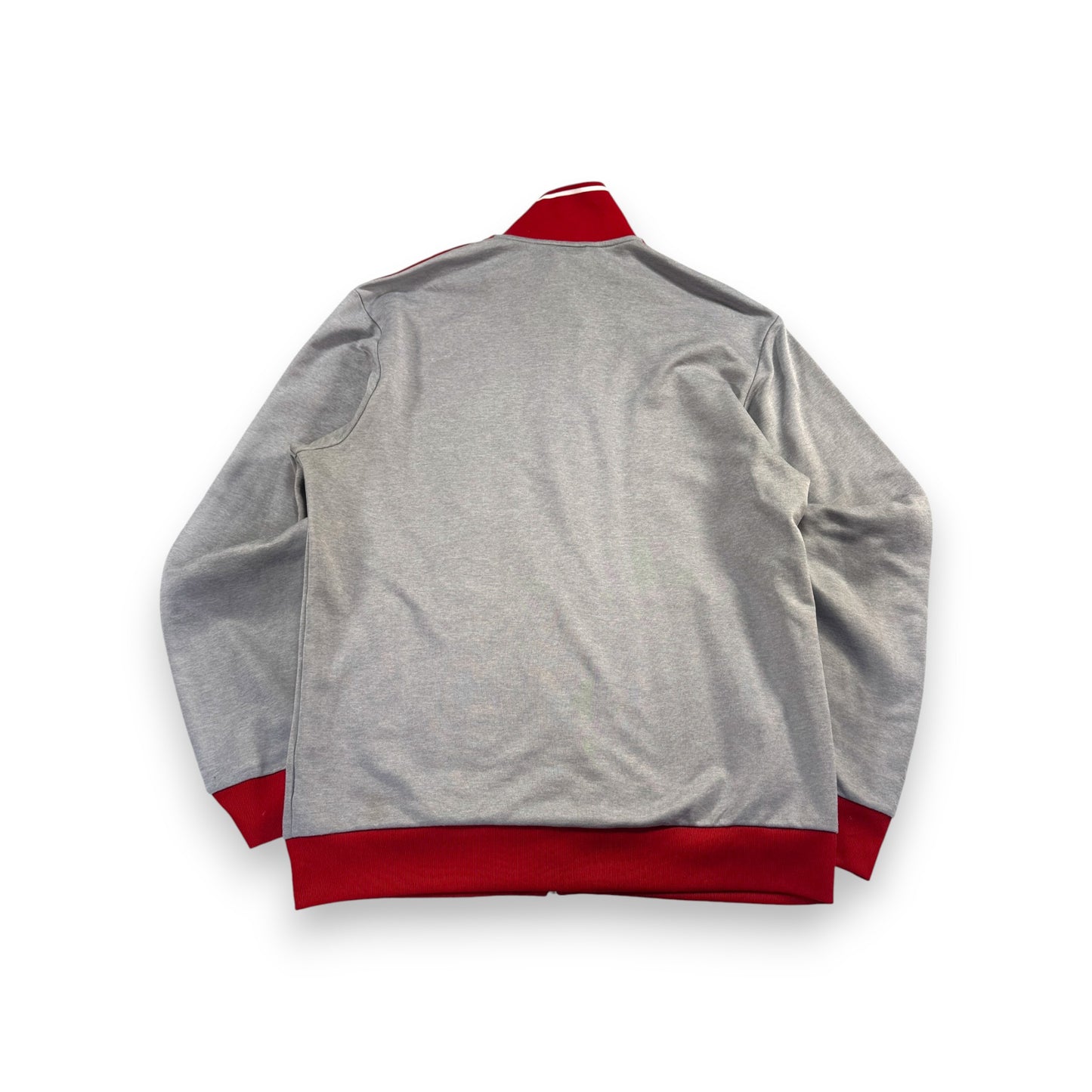 adidas アディダス FCバイエルン トラックジャケット グレー 赤 XL ad-u-2505-055