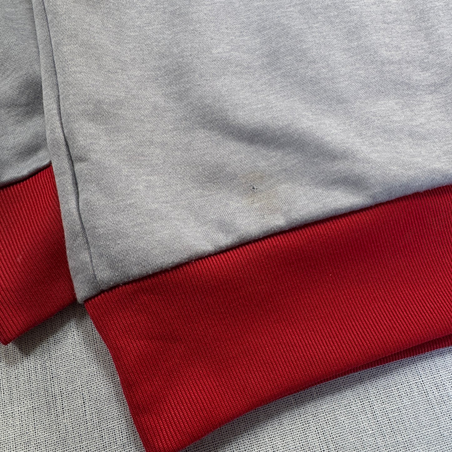 adidas アディダス FCバイエルン トラックジャケット グレー 赤 XL ad-u-2505-055