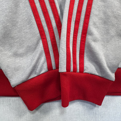 adidas アディダス FCバイエルン トラックジャケット グレー 赤 XL ad-u-2505-055