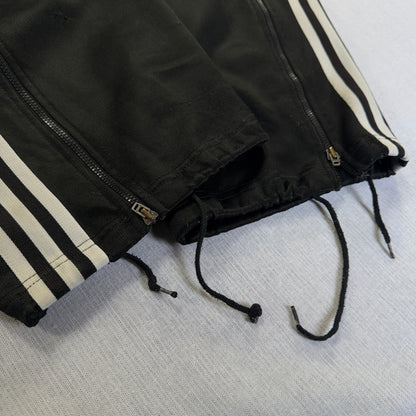 90s アディダス adidas トラックパンツ ブラック ポリエステル O ad-u-2505-054