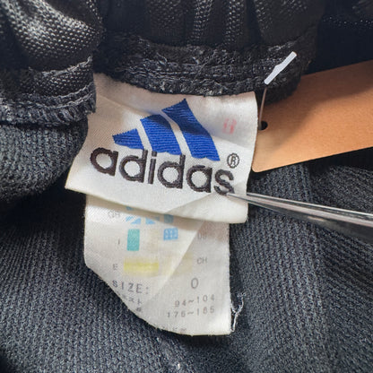 90s アディダス adidas トラックパンツ ブラック ポリエステル O ad-u-2505-054