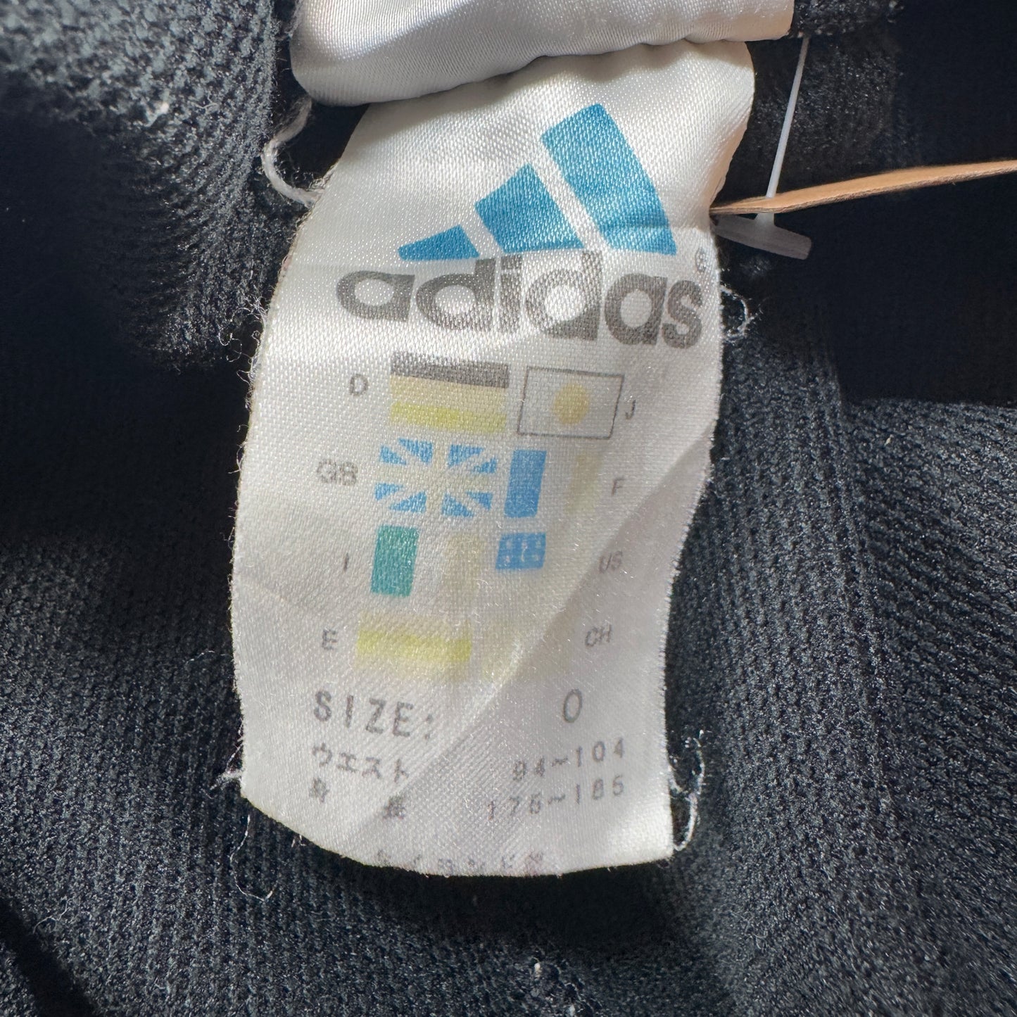 90s アディダス adidas トラックパンツ ブラック ポリエステル O ad-u-2505-054