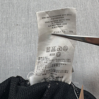 90s アディダス adidas トラックパンツ ブラック ポリエステル O ad-u-2505-054