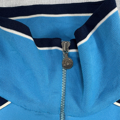 70s アディダス adidas トラックジャケット 水色 L 西ドイツ製 ad-u-2505-053