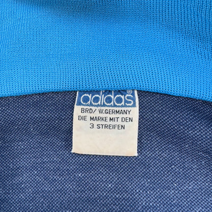70s アディダス adidas トラックジャケット 水色 L 西ドイツ製 ad-u-2505-053