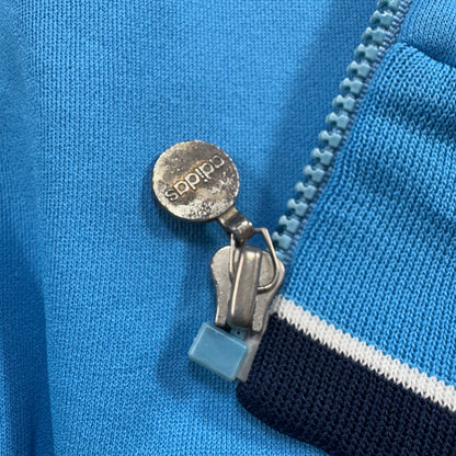 70s アディダス adidas トラックジャケット 水色 L 西ドイツ製 ad-u-2505-053