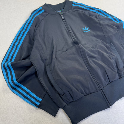 00s アディダス adidas  ATP トラックジャケット 黒 水色 M ad-u-2505-052