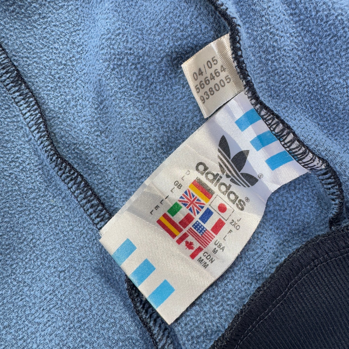 00s アディダス adidas  ATP トラックジャケット 黒 水色 M ad-u-2505-052