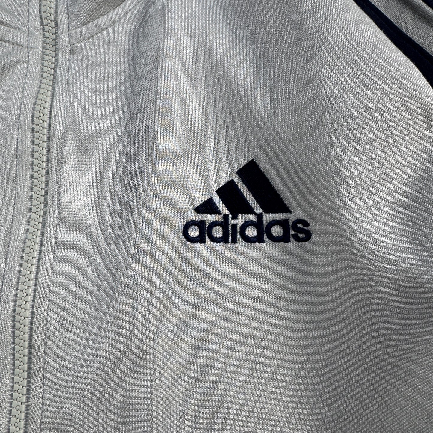 90s アディダス adidas トラックジャケット パフォーマンスロゴ グレー L ad-u-2505-050