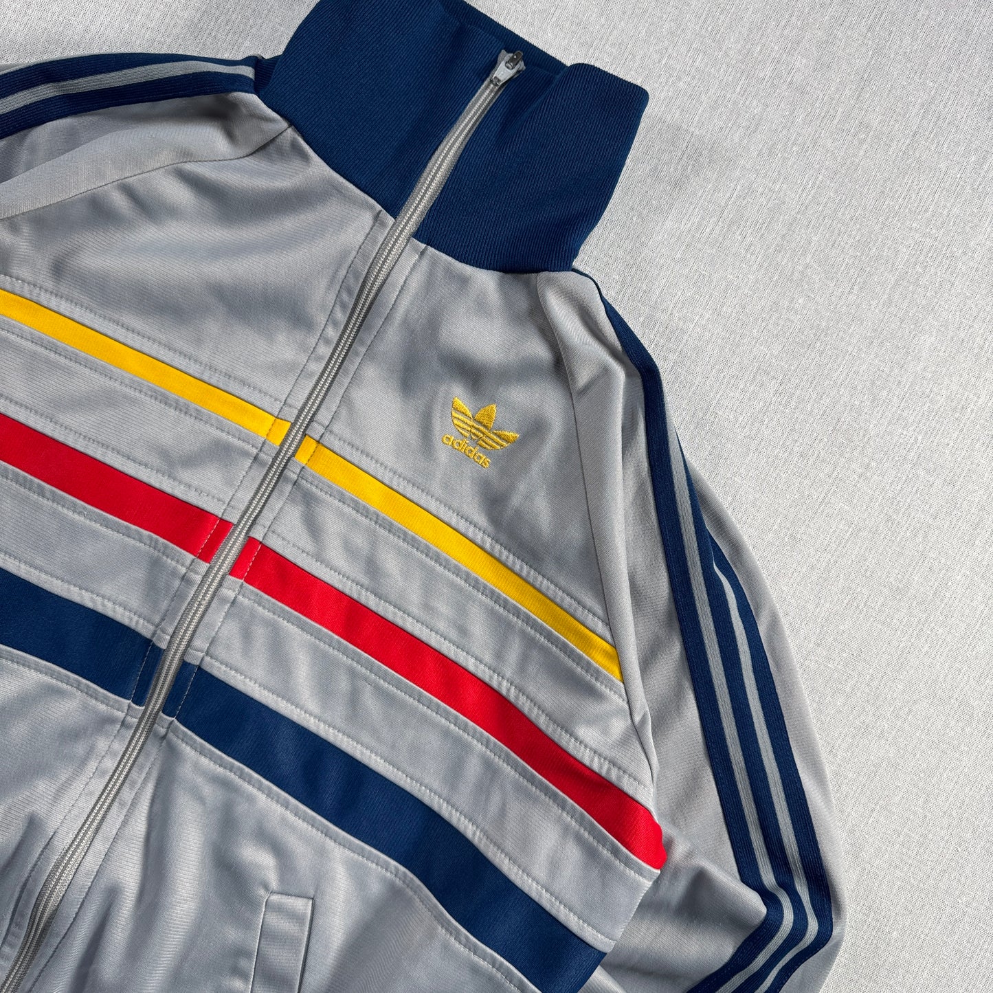 70s 80s  アディダス  adidas トラックジャケット フランス VENTEX社製 グレー ad-u-2505-049