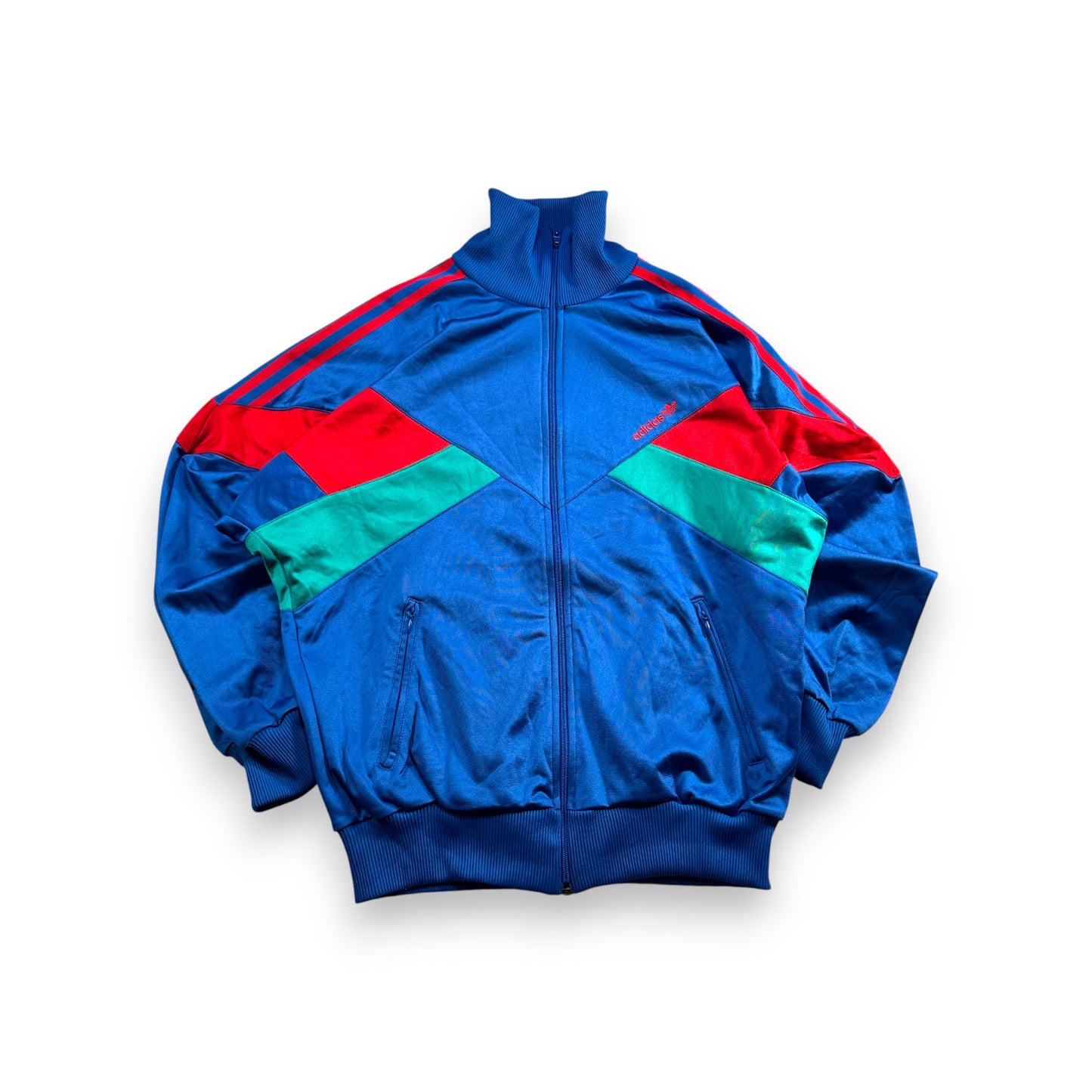 90s アディダス adidas トラックジャケット 青 ジャージ ad-u-2505-048