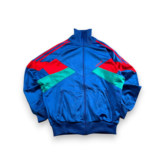90s アディダス adidas トラックジャケット 青 ジャージ ad-u-2505-048