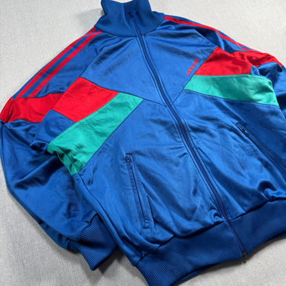 90s アディダス adidas トラックジャケット 青 ジャージ ad-u-2505-048