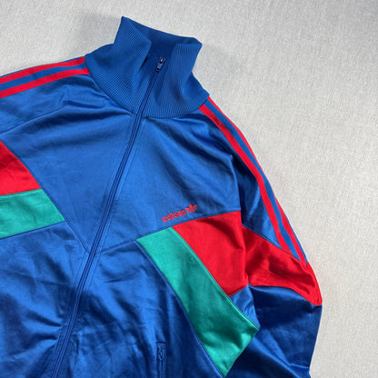 90s アディダス adidas トラックジャケット 青 ジャージ ad-u-2505-048