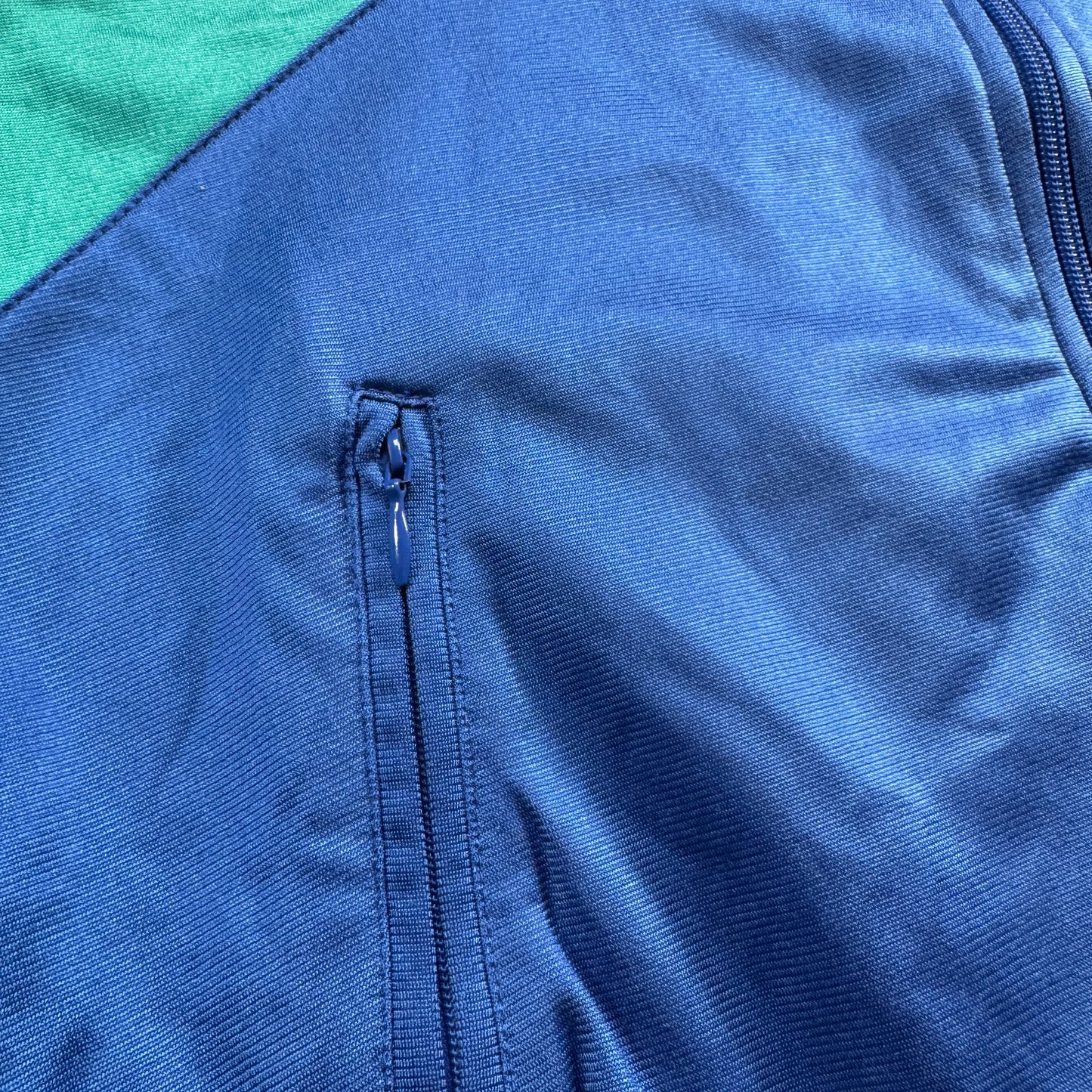 90s アディダス adidas トラックジャケット 青 ジャージ ad-u-2505-048