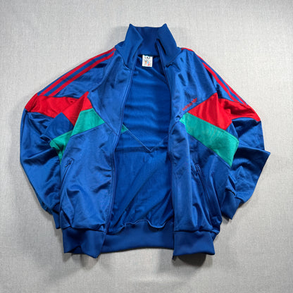 90s アディダス adidas トラックジャケット 青 ジャージ ad-u-2505-048