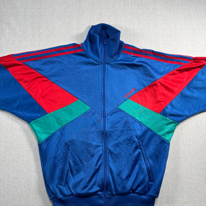 90s アディダス adidas トラックジャケット 青 ジャージ ad-u-2505-048