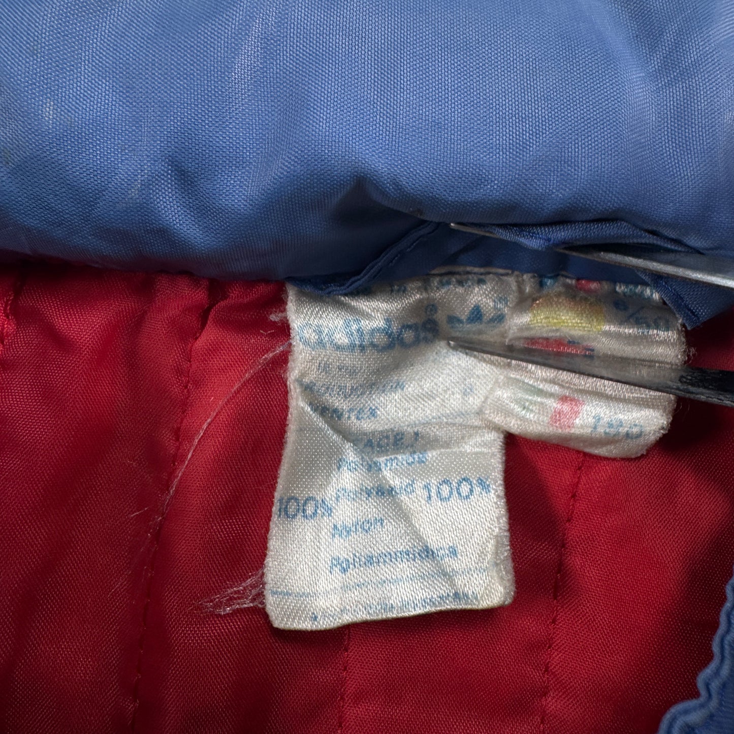 70s 80s アディダス adidas ナイロンジャケット ブルー VENTEX ad-u-2505-046