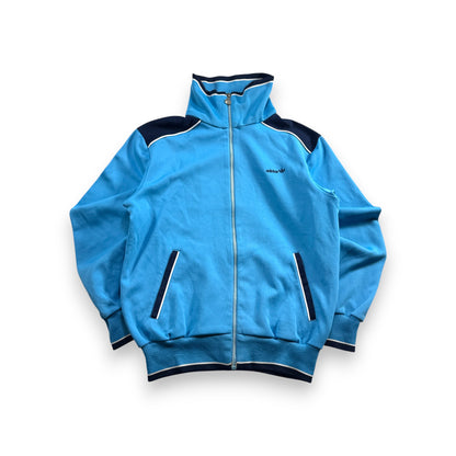 70s アディダス adidas トラックジャケット 水色 L 西ドイツ製 ad-u-2505-045
