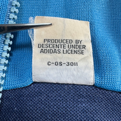 70s アディダス adidas トラックジャケット 水色 L 西ドイツ製 ad-u-2505-045