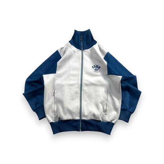 80s アディダス トラックジャケット club adidas デサント製 グレー ネイビー ad-u-2505-044