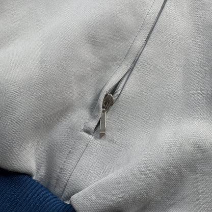 80s アディダス トラックジャケット club adidas デサント製 グレー ネイビー ad-u-2505-044