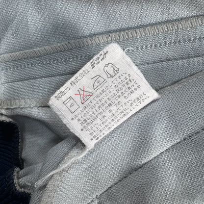 80s アディダス トラックジャケット club adidas デサント製 グレー ネイビー ad-u-2505-044