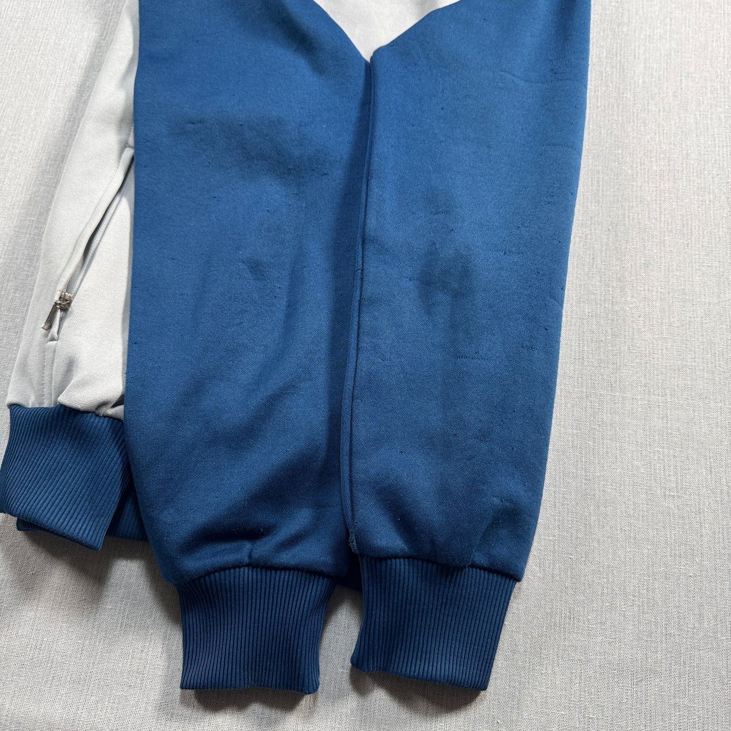 80s アディダス トラックジャケット club adidas デサント製 グレー ネイビー ad-u-2505-044