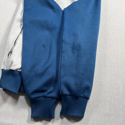 80s アディダス トラックジャケット club adidas デサント製 グレー ネイビー ad-u-2505-044