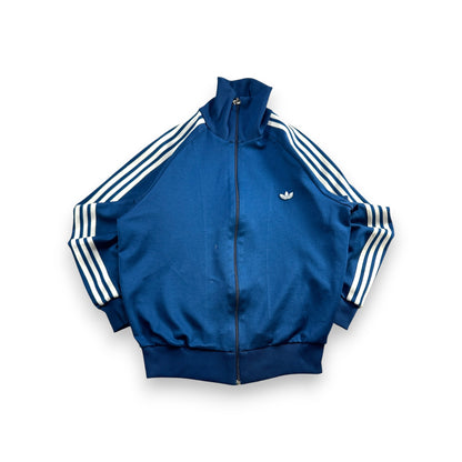 80s アディダス adidas トラックジャケット ネイビー 4号 ビンテージ ジャージ デサント製 ad-u-2505-042