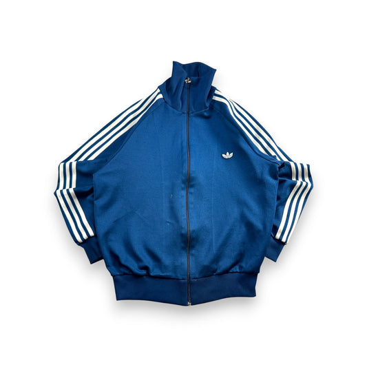 80s アディダス adidas トラックジャケット ネイビー 4号 ビンテージ ジャージ デサント製 ad-u-2505-042